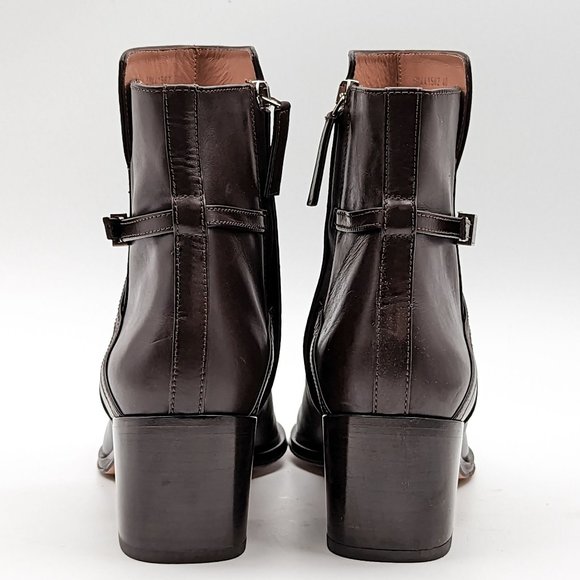 Hugo by Hugo Boss Women Silver Hardware Leather dressy Boots Size 9.5US EUR40 - Picture 6 of 12